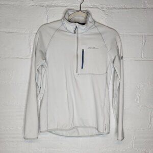 Eddie Bauer First Ascent Women's Medium Pullover 1/2 Zip White